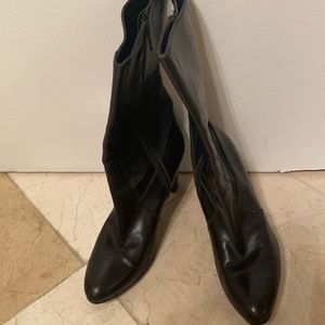 Designer Doble Vida leather boots